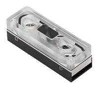 Dpofirs Bloc d'eau de Disque Dur M.2 SSD PMMA, Refroidisseur de Réservoir d'eau Acrylique Radiateur de Refroidissement par Eau PC CPU Bloc d'eau M.2 SSD pour Ordinateur Hôte