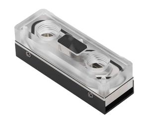 Dpofirs Bloc d'eau de Disque Dur M.2 SSD PMMA, Refroidisseur de Réservoir d'eau Acrylique Radiateur de Refroidissement par Eau PC CPU Bloc d'eau M.2 SSD pour Ordinateur Hôte