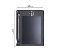 Dpofirs Bloc-Notes LCD sans Papier pour étudiants et Professionnels, Tablette Portable de 4,4 Pouces pour Notes et Calculs, Rouge, Blanc (B)