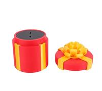 Dpofirs Boîte-Cadeau à Vis Emboîtées Ennuyeuses, Boîte-Cadeau Ennuyeuse, de Farces en Couches Imprimée en 3D avec 10 Vis, de Farce Drôle Réutilisable, pour Anniversaire (Rouge)