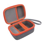 Dpofirs Boîte de Rangement Protectrice, Case Dure du Lecteur de Musique Kids Tenez jusqu'à 36 Cartes en Nylon, Eva Travel Transport Base for Children Enceinte Plays Cards Radio