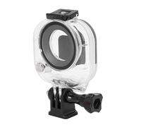 Dpofirs Boîtier de Protection sous-Marine pour Caméra Antichoc, Boîtier de Plongée Haute sécurité pour Les Amateurs de Plein Air ABS, PC, Verre trempé Transparent