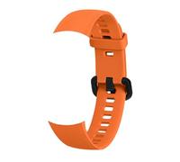 Dpofirs Bracelet de Montre de Rechange en Silicone, pour et 5, Bracelet Souple Réglable avec Boucle, Conception à Installation Rapide, Bracelets de Montre (ORANGE)