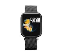 Dpofirs Bracelet Intelligent P80 pour Hommes et Femmes, écran Tactile Complet de 1,3 Pouces avec Surveillance du Sommeil, Pas Intelligent, 7 Modes Sportifs, étanche IP68, Suivi de