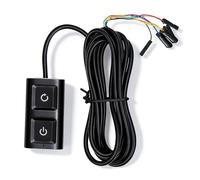 Dpofirs Câble Adaptateur de Contrôle d'alimentation pour Interrupteur d'alimentation D'ordinateur de Bureau, Câble D'extension de Bouton Externe de 2M pour la Plupart des