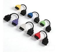 Dpofirs Câble Adaptateur OBD2, 6 Pièces pour Câble Adaptateur MultiECUScan, Remplacement de Câble D'outil de Diagnostic ECU OBD2 pour pour pour