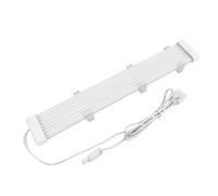 Dpofirs Câble D'alimentation ARGB, Bande Lumineuse Néon en Silicone, Kit de Synchronisation RVB à 3 Broches pour éclairage de Boîtier PC (X8 Flat)