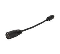 Dpofirs Câble DIN 5 Broches vers MIDI 6 Broches, Câble Adaptateur Clavier Souris avec Connecteurs Mini DIN 6 Mâle et 5 Femelle, Compact 15 Cm pour Connexion d'extension