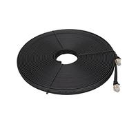 Dpofirs Câble Ethernet Cat8, Câble Ethernet Haute Vitesse 40 Gbps 2000 MHz Connecteur RJ45 Plat Plaqué Or Câble LAN pour PS5 PS3 (30m)