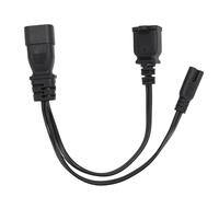 Dpofirs Câble IEC320 C14 vers C7 1-15R Mâle vers Femelle Plug and Play Cordon d'alimentation Séparateur en Y pour Lampes de Bureau Imprimantes 12,6 Pouces, PVC Ignifuge Mystique/Fantastique