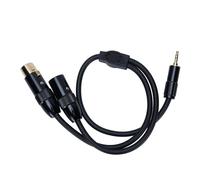 Dpofirs Câble Splitter de 3,5 Mm à XLR, 3 Broches,5 Mm à XLR Câble Féminin Masculin pour Smartphone