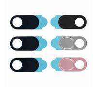 Dpofirs Caches de Webcam en Métal, Paquet de 3 Protecteurs de confidentialité pour Objectif d'appareil Photo, Autocollants de Webcam pour Smartphones, Ordinateurs Portables, Tablettes, avec