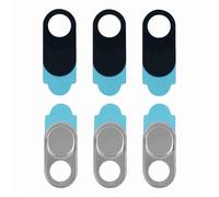Dpofirs Caches de Webcam en Métal, Paquet de 3 Protecteurs de confidentialité pour Objectif d'appareil Photo, Autocollants de Webcam pour Smartphones, Ordinateurs Portables, Tablettes, avec