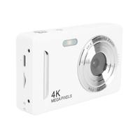 Dpofirs Caméra Numérique 4K, Autofocus de Caméscope Vidéo HD 16x Zoom 64MP avec Un écran de 2,4 Pouces, Une Caméra de Voyage Anti-Shake Portable pour la Photographie (White)