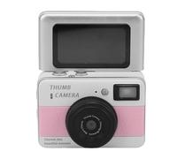 Dpofirs Caméra Porte-clés, Enregistreur Vidéo Numérique 4K 68 MP avec écran Rabattable de 1,47 Pouces et Lumière de Remplissage, Caméra Selfie Portable pour Les Voyages étudiants (Pink)