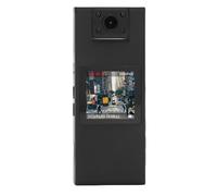 Dpofirs Caméra pour Le Corps, Caméra à Vélos de L'objectif Rotatif à 180 ° avec écran, Bodycam usé Portable, Vision Nocturne, Mémoire de 32 Go, Petit Caméscope Portable, pour Le