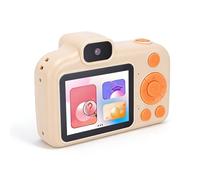 Dpofirs Caméra Selfie pour Enfants, Caméscope Vidéo Numérique HD 40MP 1080P, Compagnon D'encyclopédie AI, Double Objectif, Caméra de beauté AI