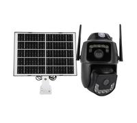 Dpofirs Caméra Solaire à Angle Solaire à Double Caméra 4G - Détection de la Surveillance de la Surveillance Humaine étanche avec Application pour la Ferme Domestique (Version de l'UE)