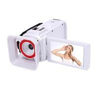 Dpofirs Caméra Vidéo 4K 64MP CamCrorder, 18x Caméra Numérique de Vlogging pour Youtube, écran 3 ", pour Voyager, Enregistrements Scolaires, Trou fileté de 1/4 Pouce (White)