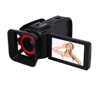 Dpofirs Caméra Vidéo 4K 64MP CamCrorder, 18x Caméra Numérique de Vlogging pour Youtube, écran 3 ", pour Voyager, Enregistrements Scolaires, Trou fileté de 1/4 Pouce (Black)