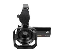 Dpofirs Caméra Vidéo 8K avec Zoom Numérique 18X | Prend en charge le streaming WiFi, microphone externe, écran tactile de 3 pouces, optimisé pour une faible luminosité,