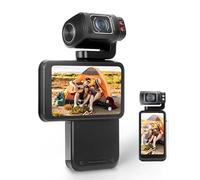 Dpofirs Caméra Vidéo Ultra HD 5K 30 IPS Capteur CMOS 1/2,5 Pouces, Caméra de Vlogging avec écran Tactile IPS 3,5 Pouces, Caméra Argentique, Batteries 3250 MAh, connectivité WiFi
