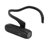 Dpofirs Caméra Vlog Portable 4K, Caméra Vidéo Montée sur la Tête, Caméra Vidéo 4K 60FPS, Grand Angle Anti-secousse 120°, Caméra Portable, pour Vlog Sports Travel