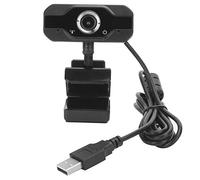 Dpofirs Caméra Web 720P HD, Microphone Absorbant Le Son intégré avec capteur CMOS, Appel vidéo par caméra pour Cours en Ligne/Conférences/Jeux/Ordinateur Portable/Bureau