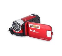 Dpofirs Caméscope numérique, Full HD Rotation 270 ° 1080P 16X Caméra DV vidéo Haute définition Caméra vidéo de tir Professionnelle pour la fête à la Maison Pique-Nique en Plein air Camping(Rouge)