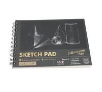 Dpofirs Carnet de Croquis, Papier 160g, 30 Feuilles, Bloc de Croquis à Double Spirale Supérieure pour Dessin, Débutants, Professionnels, Pages Perforées (SM03-A4)