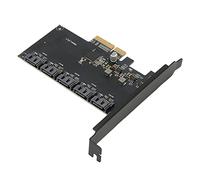 Dpofirs Carte Adaptateur PCI-E vers SATA3.0 avec 5 Interfaces SATA3.0 pour Les Emplacements de Carte Mère PCI-E, Prise en Charge PCI-E 4X/8X/16X