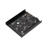 Dpofirs Carte Adaptateur Tout-en-Un SSD MSATA vers (SSD MSATA vers n'importe Quel Port SATA3), Prend en Charge L'interface de Stockage SSD MSATA Pleine Taille et SATA3 6 Gbps