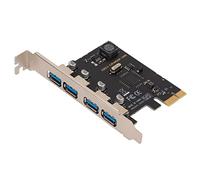 Dpofirs Carte D'extension PCI E vers USB 3.0 4 Ports, Carte PCI Express USB Add in, Carte D'extension PCI Express Express Carte USB pour Wins XP 7 8 8.1 10