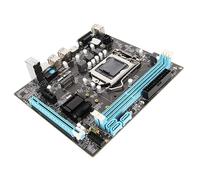 Dpofirs Carte Mère de Bureau LGA 1155 CPU 2ème Génération Double Canal DDR3 avec Alimentation Triphasée, Sortie HD VGA, Micro ATX pour Les Jeux