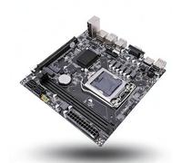 Dpofirs Carte Mère de Jeu H110, LGA 1151 pour Processeur 6e/7e/8e Génération, Double Canal DDR4 64 Go, M.2 NVMe SATA 6 GB/s, Emplacement PCIe X16, Mini ITX