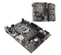 Dpofirs Carte Mère H310 LGA 1151 Emplacement Mémoire Double Canal DDR4 Carte Mère 24 Prises d'alimentation 8 Broches avec VGA SATA 6 Go PCIe X16 NVME M.2