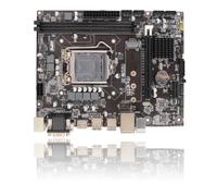 Dpofirs Carte mère H310 LGA 1151, fente mémoire DDR4 double canal, 24 prises d'alimentation, carte mère avec VGA SATA 6 Go, PCIe X16 NVME M.2