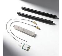 Dpofirs Carte sans Fil WiFi 7, Tri-Bande 6 GHz/5 GHz/2,4, Antenne Externe 2 X, Prise en Charge pour wins 11 Uniquement