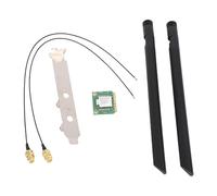 Dpofirs Carte WiFi 6E PCIE, Carte Réseau sans Fil Triple Bande pour Wins 11 10, Adaptateur WiFi OFDMA MU-MIMO à Faible Latence WPA3 pour Ordinateur de Bureau