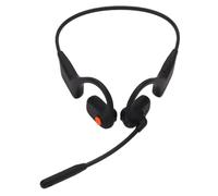 Dpofirs Casque à Conduction Osseuse Casque Bluetooth 5.3 Léger à Suppression de Bruit AI pour Les Activités de Plein Air et Les Réunions de Travail (Black)