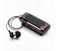 Dpofirs Casque Bluetooth, écouteurs Rétractables à Oreille Unique Antibruit avec Conception à Clipser pour la Conduite Professionnelle, Affichage LED