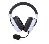 Dpofirs Casque de Jeu sans Fil avec Suppression Avancée du Bruit, Lumière RVB pour PC, Casque 5.4 2,4 GHz, Son Clair, Son Surround 7.1 pour Les Joueurs, Matériau ABS (Noir Blanc)