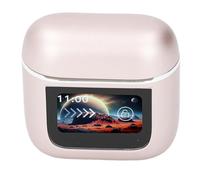 Dpofirs Casque HiFi, Suppression du Bruit, écran Tactile LED coloré, Casque sans Fil, Matériau ABS Léger pour Exercices de Gym (Gold)