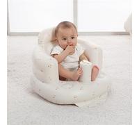 Dpofirs Chaise Gonflable Imprimée pour bébé, canapé de Douche Souple Anti-fuite pour L'entraînement des Tout-petits, Chaise de Soutien Pliable et Portable pour la Maison, le Lit (Cerise)