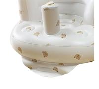 Dpofirs Chaise Gonflable Imprimée pour bébé, canapé de Douche Souple Anti-fuite pour L'entraînement des Tout-petits, Chaise de Soutien Pliable et Portable pour la Maison, le Lit (Ours)