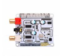 Dpofirs Chapeau DAC Haute fidélité, Carte D'extension de Carte Son à Double Décodage 192kHz 24 Bits avec Bus I2S pour RPI 4B 3B + 3B 2B Zero W