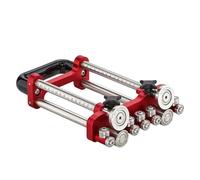 Dpofirs Cintreuse Portative à 2 Stations, Rouleau de Tôle, pour un Cintrage Précis de 0 à 100 °, Outil de Toiture en Métal pour Pro avec un Cintrage de 7 à 180mm