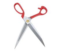 Dpofirs Ciseaux de Tailleur Ciseaux Polyvalents en Acier Inoxydable à la Rouille Inoxydable avec des de Fil pour le Travail de Bureau et les Projets Scolaires (Poignée rouge 11 pouces)