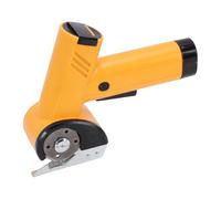 Dpofirs Ciseaux électriques sans Fil, boîte en Carton Rechargeable, Ciseaux à Tissu Puissants 25 W, 420 Tr/min, boîte pour Tissu, Tapis, Cuir, 2000 Ah (YELLOW)