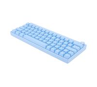Dpofirs Clavier de Jeu Mécanique RVB à 64 Touches, Clavier Bleu sans Fil /2.4G/Type C avec Connexion à 3 Modes pour Gamer de Bureau de Jeu (Interrupteur Rouge)